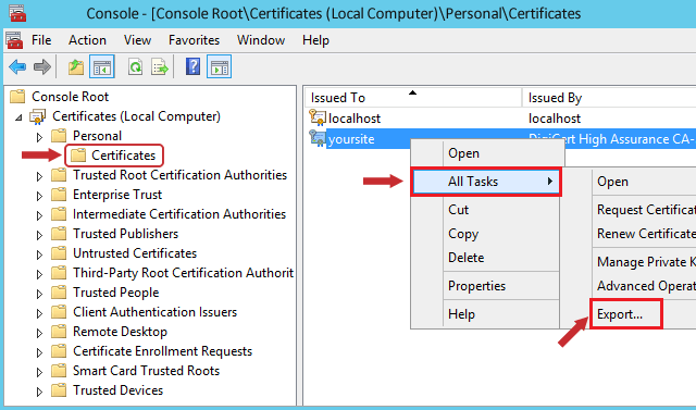 mmc_certificate_export