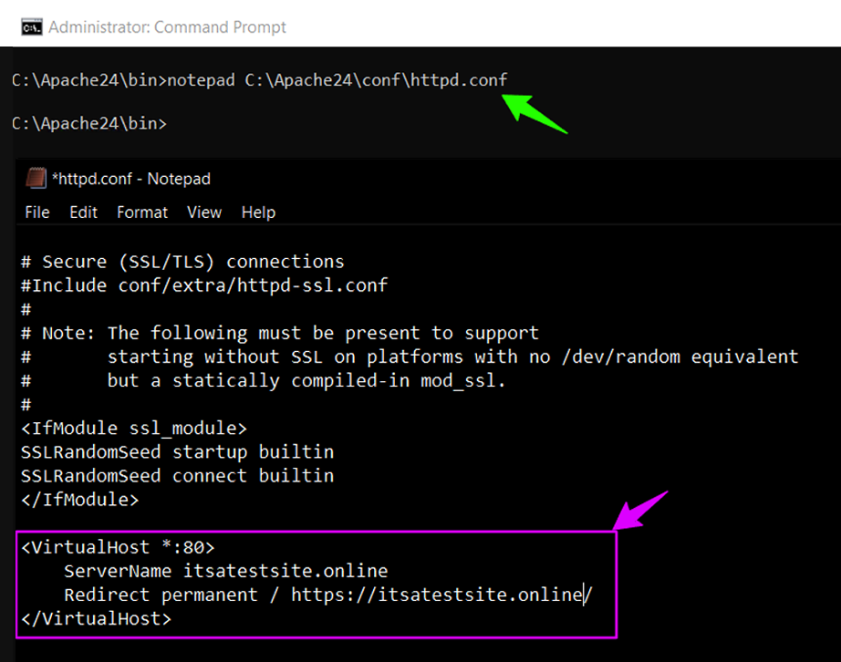 Set Up the HTTP → HTTPS Redirect